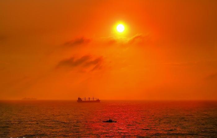高雄旗津島，觀臺灣八景，賞迷人的西子夕照